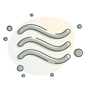 A drawn picture of stale air